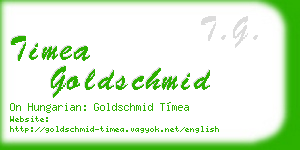 timea goldschmid business card